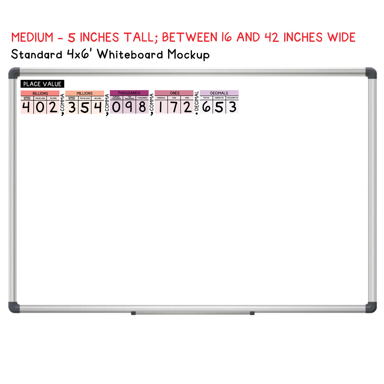 Place Value Whiteboard Cling Display – A Hands-On Math Resource