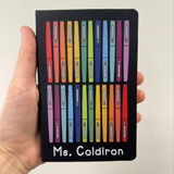 Flair Pen Pocket Moleskine Notebook held in one hand to show its size