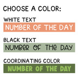 Text color choices: white, black, or a coordinating color