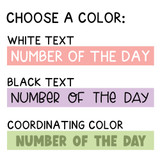Text color choices: white, black, or a coordinating color