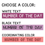 Text color choices: white, black, or a coordinating color