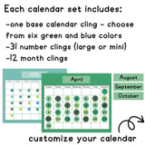 blue and green classroom calendar blue and green classroom calendar