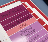 rainbow whiteboard organization