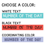 Text color choices: white, black, or a coordinating color