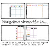 pastel whiteboard cling dividers