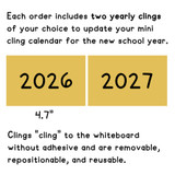 pencil calendar flip chart