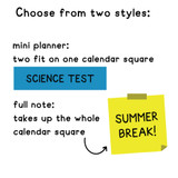 rainbow classroom planner whiteboard clings