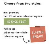 happy camper whiteboard planner clings