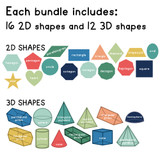 shapes math manipulatives for the whiteboard