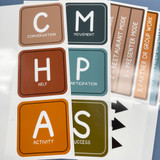 earth tones CHAMPS whiteboard display