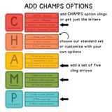 bright minds CHAMPS whiteboard display