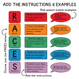 RACES writing strategy whiteboard display
