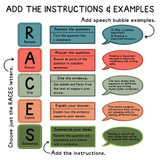 RACES Writing Strategy Whiteboard Clings