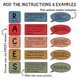 RACES Writing Strategy Whiteboard Clings