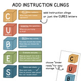 CUBES Math Strategy Whiteboard Clings