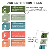 CUBES Math Strategy Whiteboard Clings