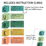 CUBES Math Strategy Whiteboard Clings