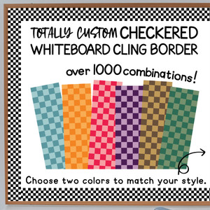 checkered whiteboard border checkered whiteboard border