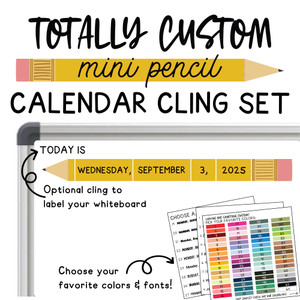 pencil flip chart whiteboard cling