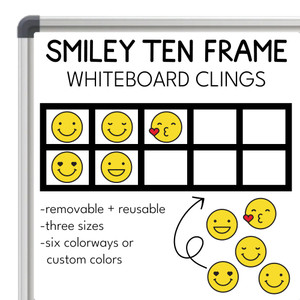 ten frame whiteboard clings