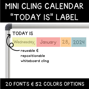 today is whiteboard cling today is whiteboard cling