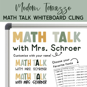 modern terrazzo math talk whiteboard modern terrazzo math talk whiteboard