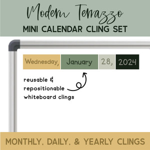 mini cling calendar