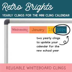 whiteboard calendar clings