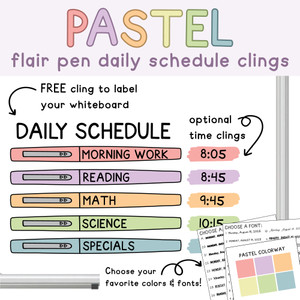 flair pen schedule clings flair pen schedule clings
