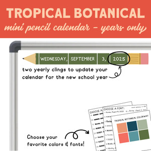 pencil mini cling calendar pencil mini cling calendar