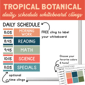classroom schedule clings classroom schedule clings
