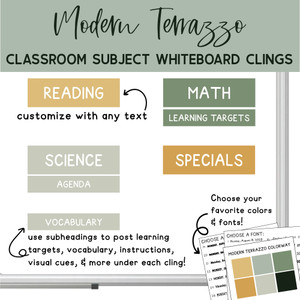 modern terrazzo whiteboard organization modern terrazzo whiteboard organization