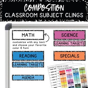 composition print classroom decor composition print classroom decor