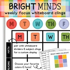 weekly focus clings weekly focus clings