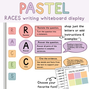 RACES writing strategy whiteboard