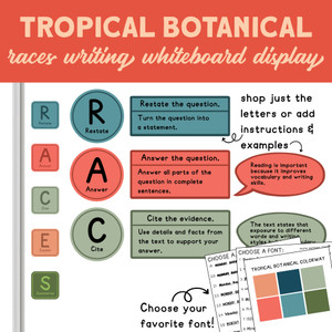 RACES Writing Strategy Whiteboard Clings
