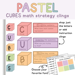 CUBES math strategy
