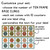 Earth Tones Ten Frame Teams options: All Smiles or Classic Round counters and custom labels