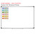 Bright Minds Ten Frame Teams clings with six labeled frames shown to scale on a 4x6 foot whiteboard