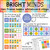 Bright Minds Ten Frame Teams behavior clings tracking points for six groups on a whiteboard