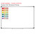 Rainbow Ten Frame Teams clings with six labeled frames shown to scale on a 4x6 foot whiteboard