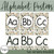 Modern Terrazzo printable alphabet posters in two versions, round and block terrazzo