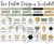 Two Modern Terrazzo shape poster designs with 12 labeled shapes each