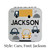 Cars style bento box with the name Jackson