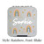 Rainbow style bento box with the name Sophie