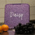 Purple Glitter Bento Three personalized with a name in white script