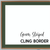 Green Striped style Modern Terrazzo whiteboard cling border framing a whiteboard