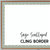 Sage Scalloped style Modern Terrazzo whiteboard cling border framing a whiteboard