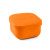 Orange OmieSnack silicone snack container