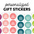 custom colorful gift stickers